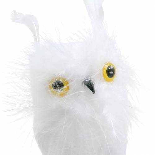 Product Deco plug owl white 10cm 2pcs
