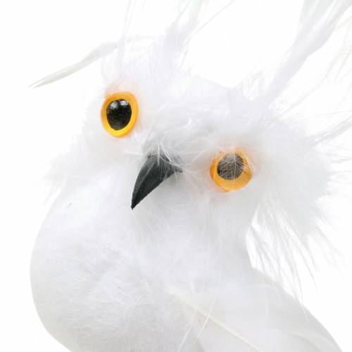 Product Deco plug Owl White 5cm 4pcs