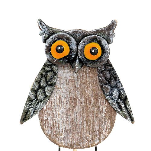 Floristik24 Owl flower plug 10cm 4pcs