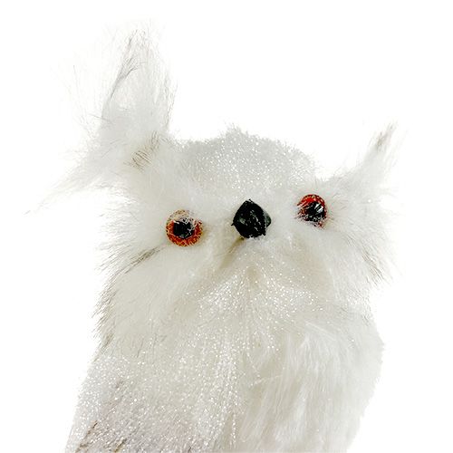Product Owl on the rod white 9cm L48cm