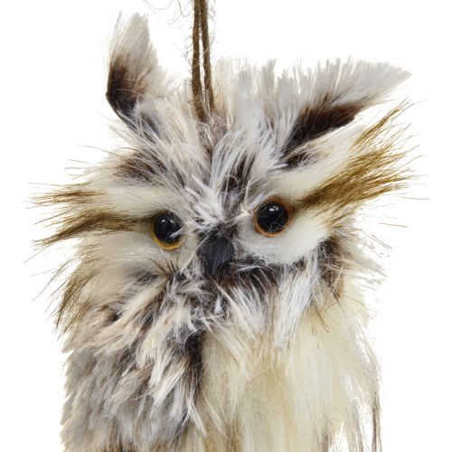 Floristik24 Owl decoration owl figures small, forest animals decoration 11cm white-brown 2pcs