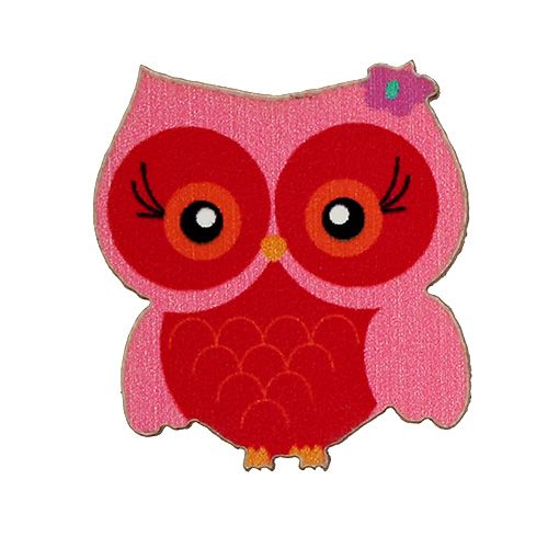 Floristik24 Scatter owls 2cm multicolored 100p