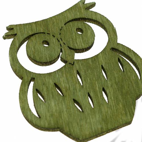 Floristik24 Scatter decoration owls wood colorful assorted 4cm 72 pcs