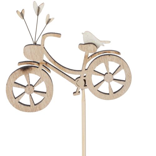 Product Wooden stakes with bicycle motif for a spring-like romantic atmosphere in the living room, 8cm, 12 pieces