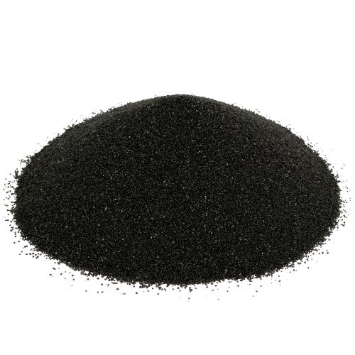 Floristik24 Color sand 0.5mm black 2kg