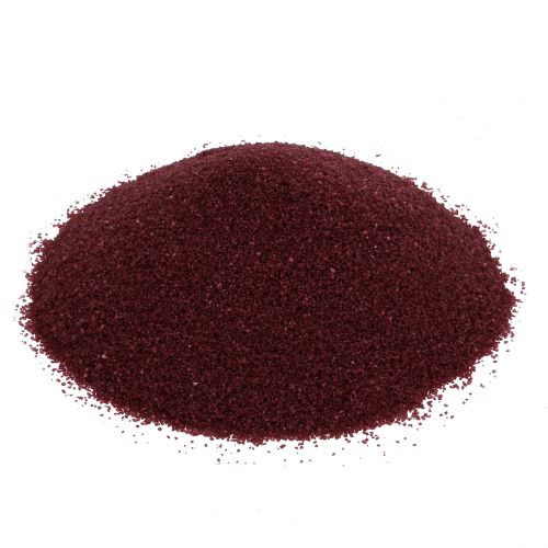 Floristik24 Colored sand 0.5mm burgundy 2kg