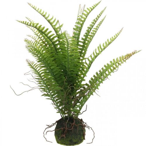 Floristik24 Artificial Fern with Balls Green Artificial Fern Deco H42cm