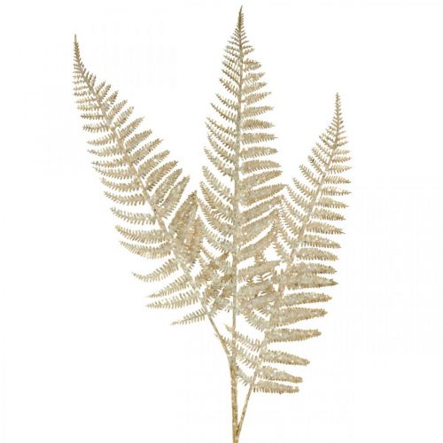 Floristik24 Deco fern artificial plant gold, glitter Christmas decoration 74cm