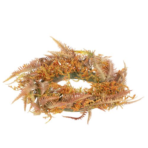 Artificial Fern Wreath for Table and Door, 35 cm, Autumn Design | Floristik24.co.uk