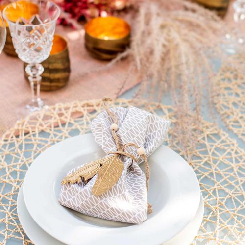 Product Christmas decoration for hanging, deco feathers gold 12.5cm 16pcs