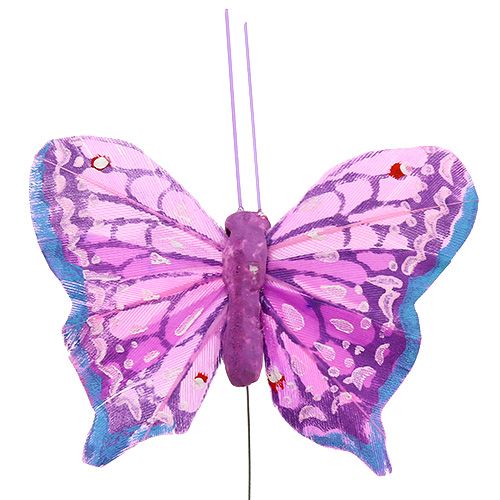 Floristik24 Spring butterfly 6cm assorted colors - 24pcs