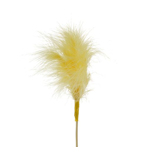 Floristik24 Spring on stick L 30cm Yellow 12pcs