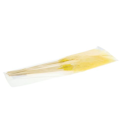 Floristik24 Spring on stick L 30cm Yellow 12pcs