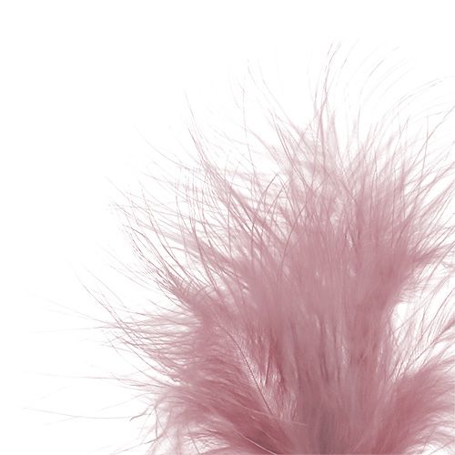 Feathers on sticks Light Pink L30cm 12pcs