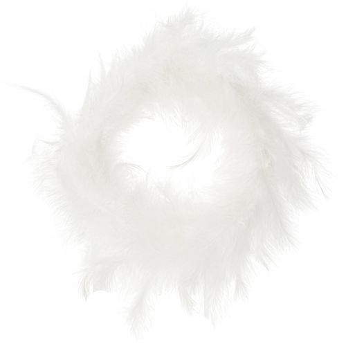 Floristik24 Feather wreath ideal for wedding decoration and atmospheric Easter decoration 20cm