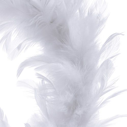Product Feather wreath Ø15cm white 4pcs