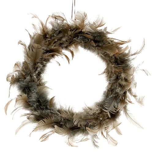 Floristik24 Spring wreath to hang Ø20cm brown 3pcs