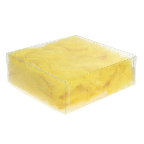 Floristik24 Feathers 30g golden yellow