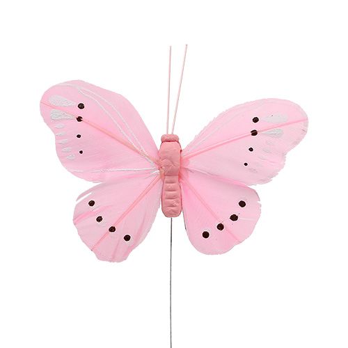 Product Spring butterflies colorful sort. 8cm 24pcs