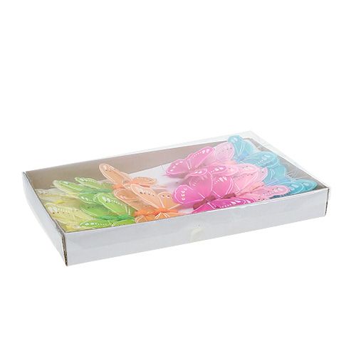 Floristik24 Spring butterflies colorful sort. 8cm 24pcs