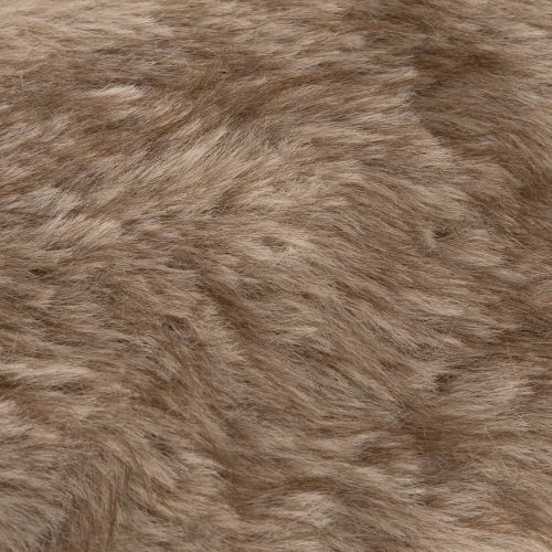 Faux Fur Ribbon for Decoration and Crafting, 15x180cm, Set of 2, Brown | Floristik24.co.uk