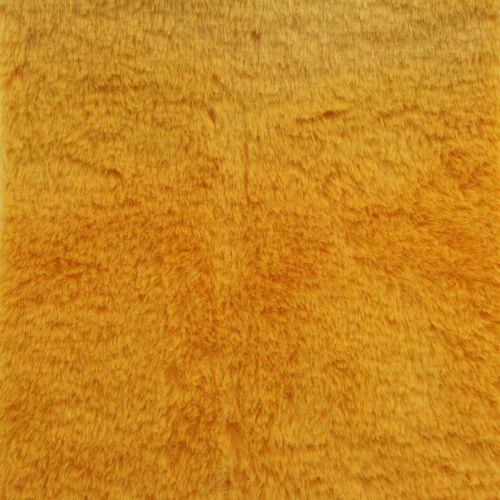 Product Fur ribbon yellow faux fur for handicrafts table runner 15 × 150cm