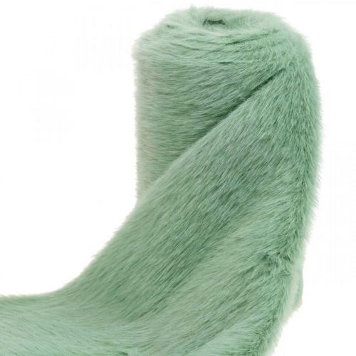 Floristik24 Table runner faux fur green Table runner faux fur green 15×200cm