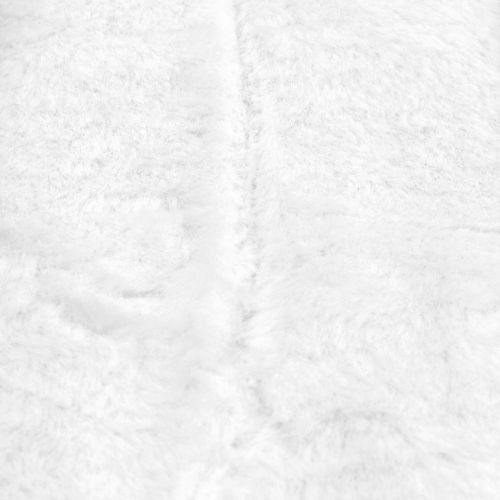 Floristik24 Decorative fur ribbon white 10x200cm