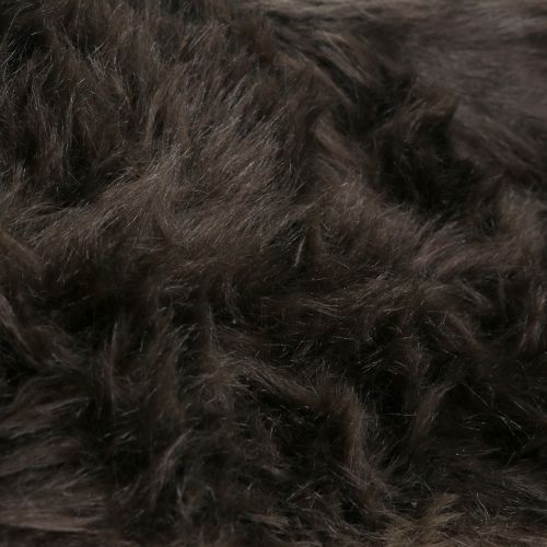 Product Deco fur ribbon dark brown 16x200cm