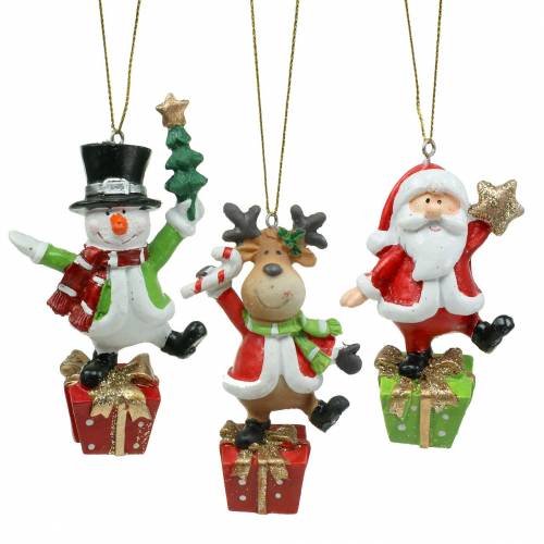 Floristik24 Christmas figures 9cm - 11cm to hang 3pcs