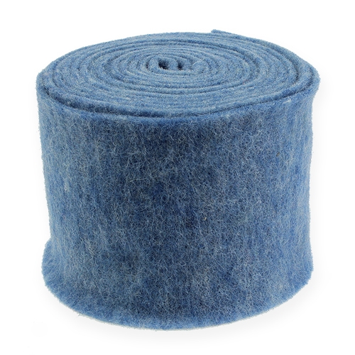 Floristik24 Felt ribbon blue 15cm 5m