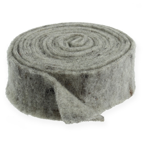 Product Felt ribbon gray 7.5cm 5m