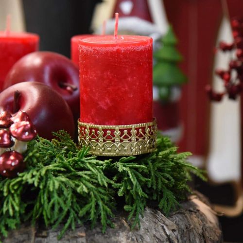 Floristik24 Filigree candle holder for sticking Golden Ø6.4cm H12.5cm 4 pcs Antique look