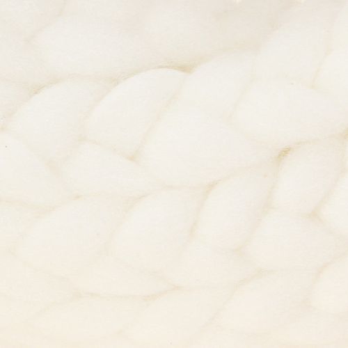 Product Felt decoration wool decorative wreath in white for hanging Ø25cm