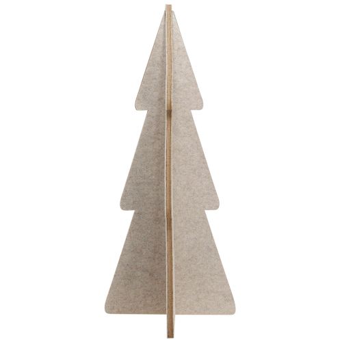 Product Felt Christmas tree fir tree decoration fir beige H80cm