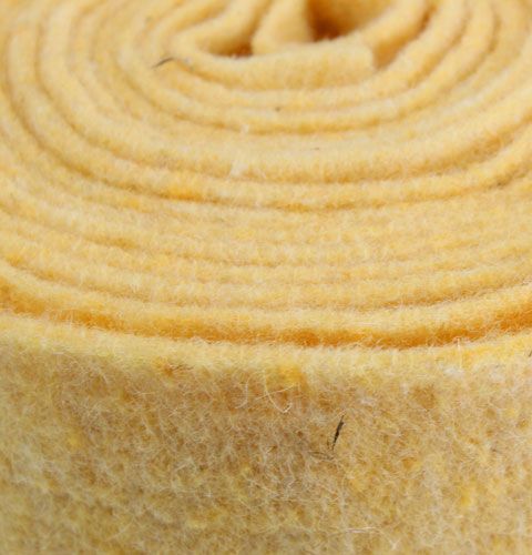 Floristik24 Felt Ribbon Light Yellow 15cm, 5m