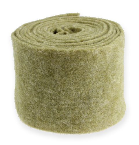 Floristik24 Felt Ribbon 15cm x 5m Moss Green