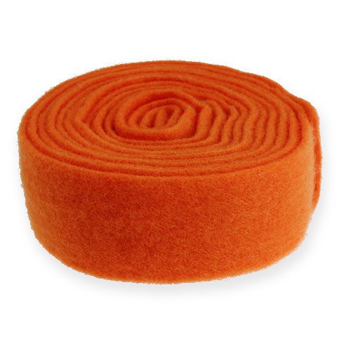Felt Ribbon Orange 7.5cm 5m