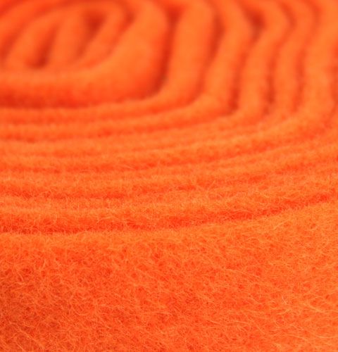 Product Felt Ribbon Orange 7.5cm 5m