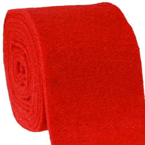 Floristik24 Felt ribbon 15cm x 5m dark red