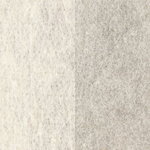 Product Felt ribbon 15cm x 5m two-tone grey, white
