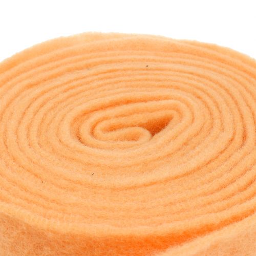 Product Felt ribbon light orange 15cm 5m