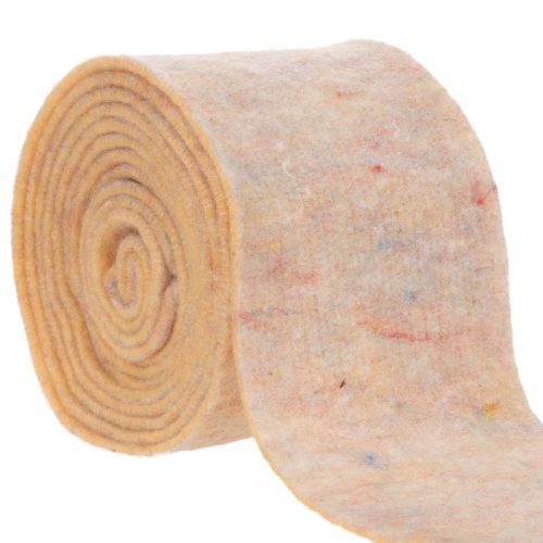 Felt tape, two-tone pot holder made of wool felt, orange/multicolored, 15cm x 5m buy online | Floristik24.co.uk