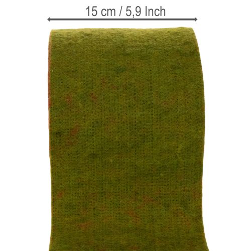 100% Wool Felt Pot Wrap, 15 cm x 5 m, Reversible Green and Red Floristry Band | Floristik24.co.uk