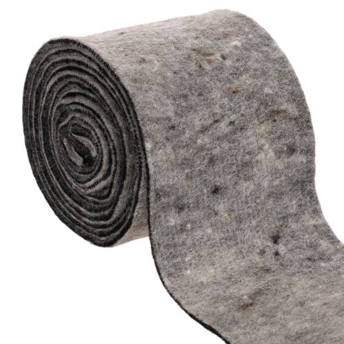 Two-tone wool felt pot hinge, grey/black, 15cm x 5m buy online | Floristik24.co.uk