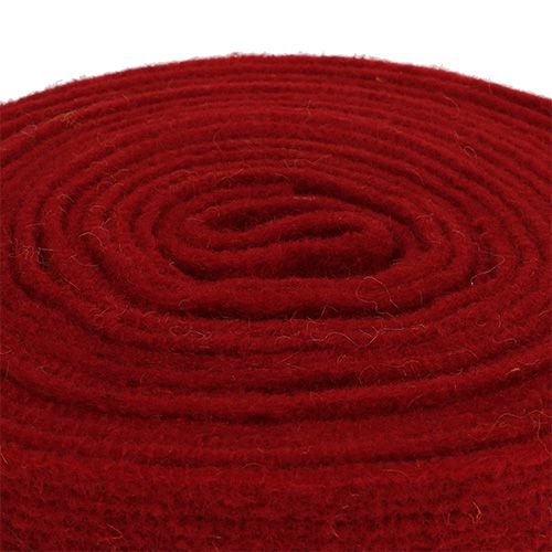 Product Felt ribbon dark red 7.5cm 5m