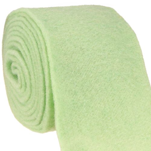 Floristik24 Felt Ribbon Pot Ribbon Light Green 15cm 5m