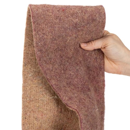 Two Tone Wool Felt Pot Band, 15 cm x 5 m, Purple and Light Brown | Floristik24.co.uk