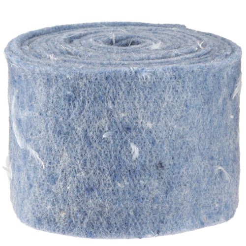 Product Felt ribbon wool ribbon decorative fabric blue feathers wool felt 15cm 5m