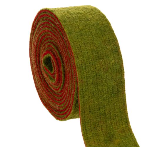 ProductNameRed and Green Wool Felt Pot Band, 7.5 cm Wide, 5 m Long/ProductName
ProductDescription<h2>Red and Green Wool Felt Pot Band for Home Decoration</h2>
<p>This two-colour pot band is made from 100% wool felt and comes in red and green. It measures 